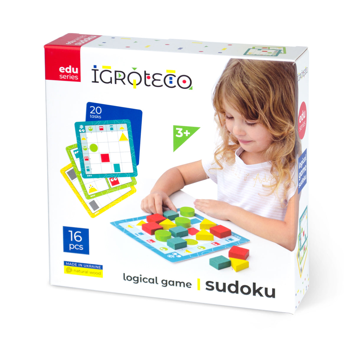 Igroteco attīstošā koka spēle bērniem Sudoku, 16 gb.