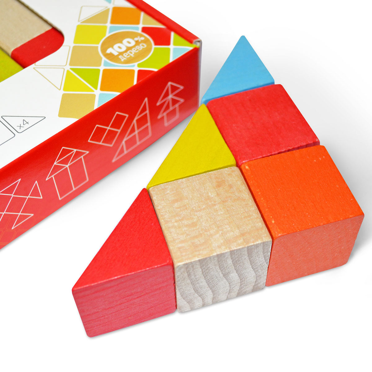 Igroteco набор деревянных блоков "Мини", 9 шт.
