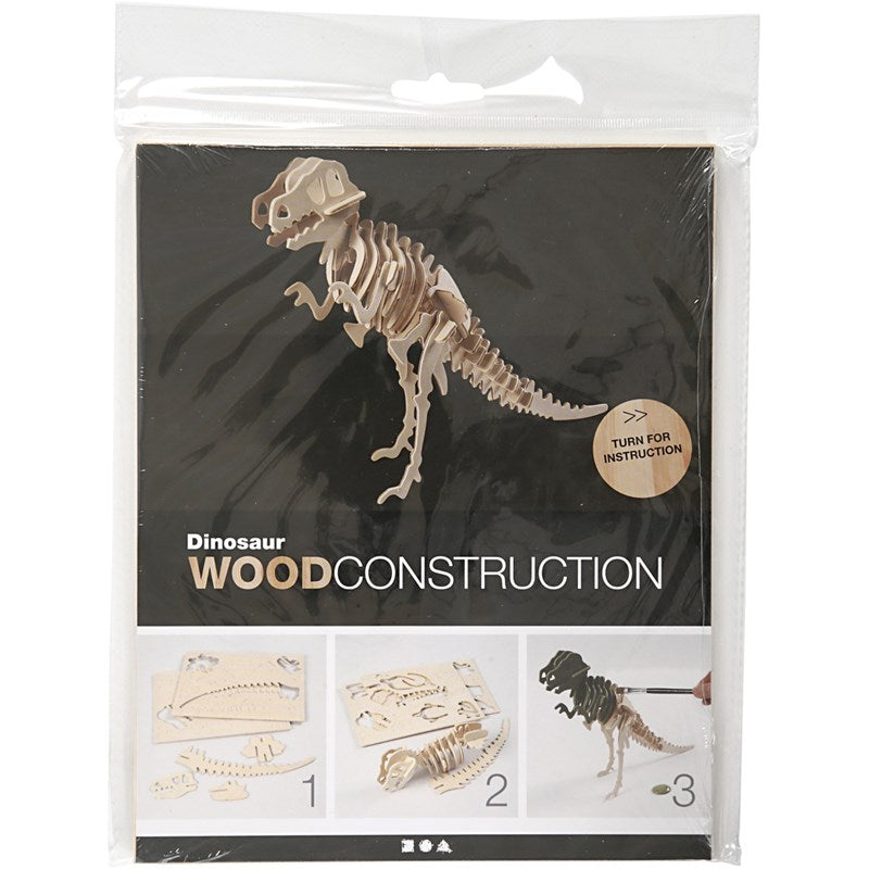 3D деревянный конструктор Динозавр