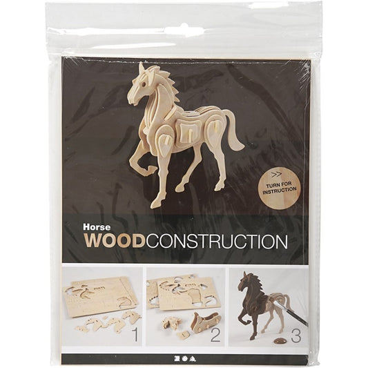 3D деревянный конструктор Лошадь
