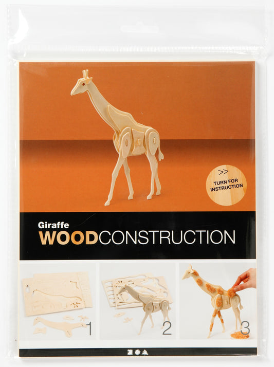 3D деревянный конструктор Жираф