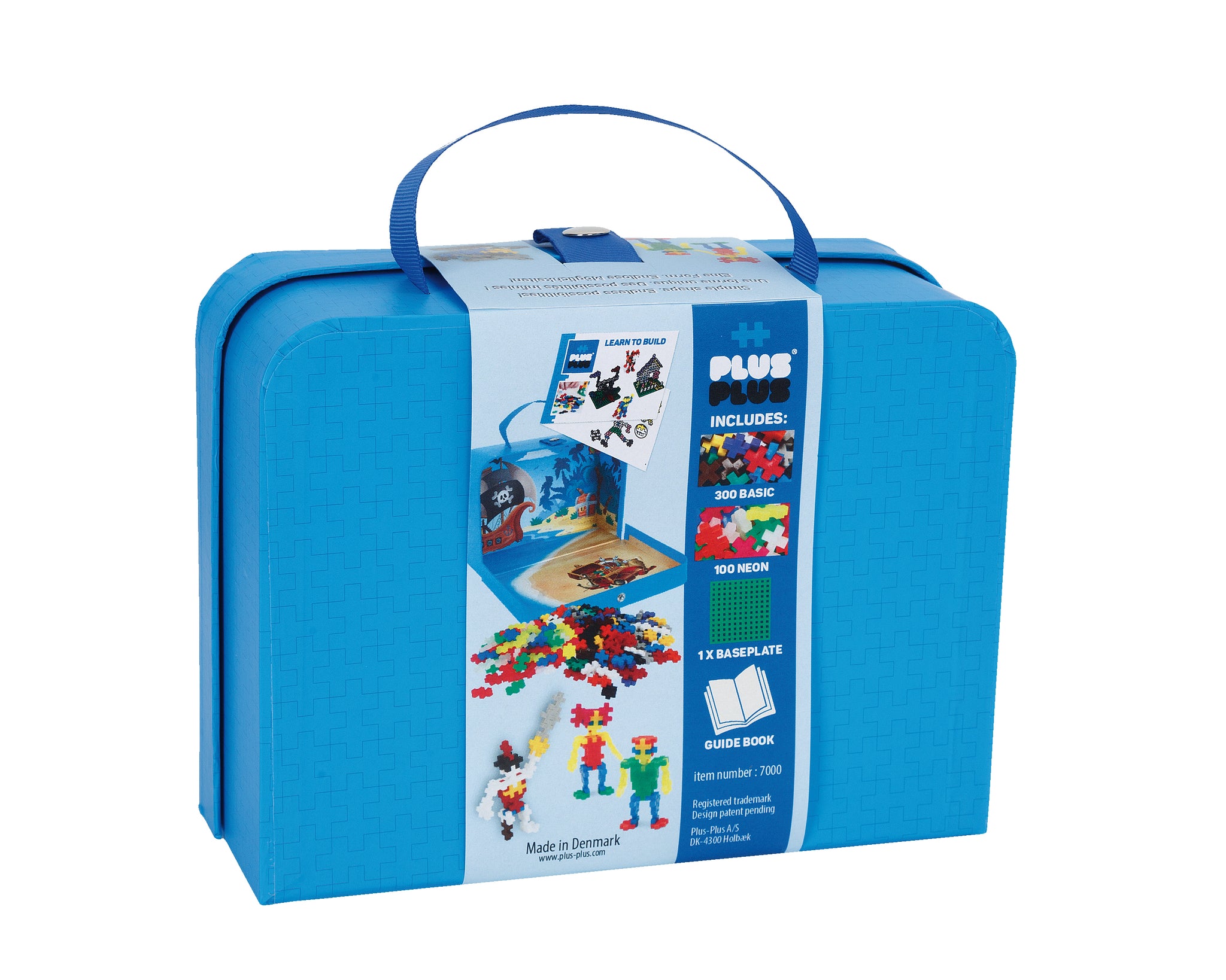 Конструктор Plus Plus Дорожная сумка, синяя, 400 шт.