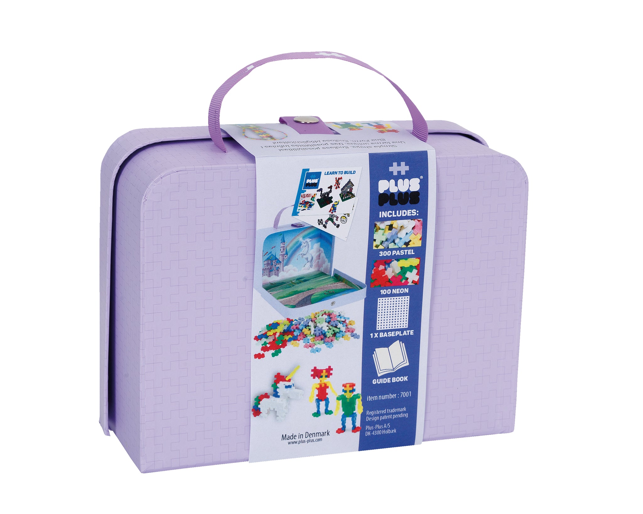 Конструктор Plus Plus Дорожная сумка, фиолетовая, 400 шт.
