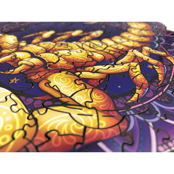Koka figūru puzle "Kosmiskais skorpions"