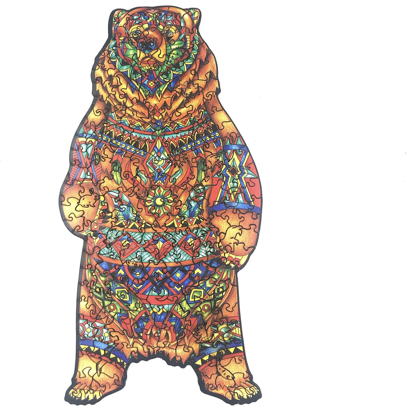 Koka figūru puzle "Valdzinošais lācis"
