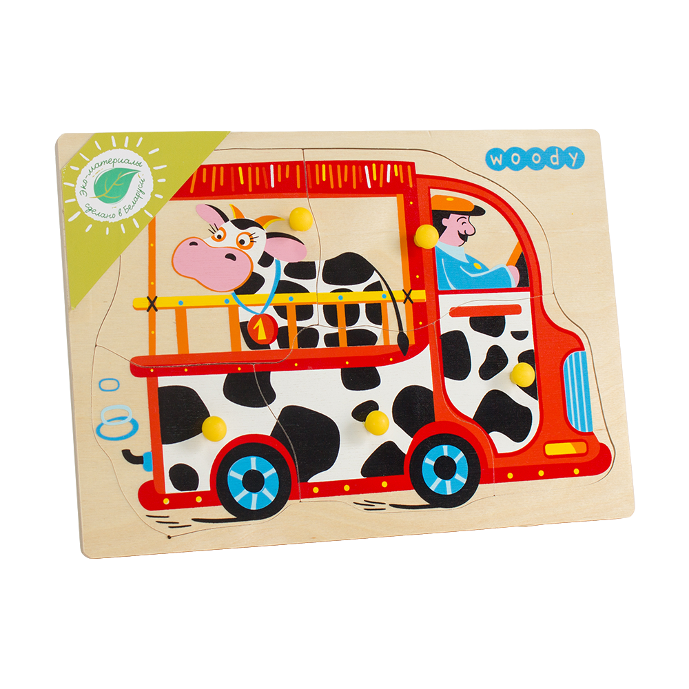 Woody Educational  wooden puzzle for babies "Farmer"