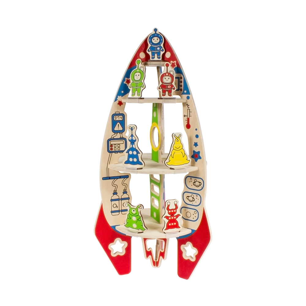 Woody Wooden game for kids "Rocket - Galaxy"